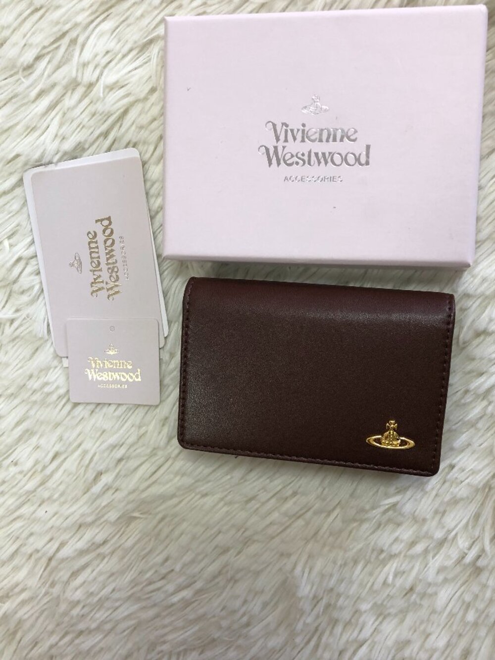 Vivienne Westwood Brown Leather Card Wallet
